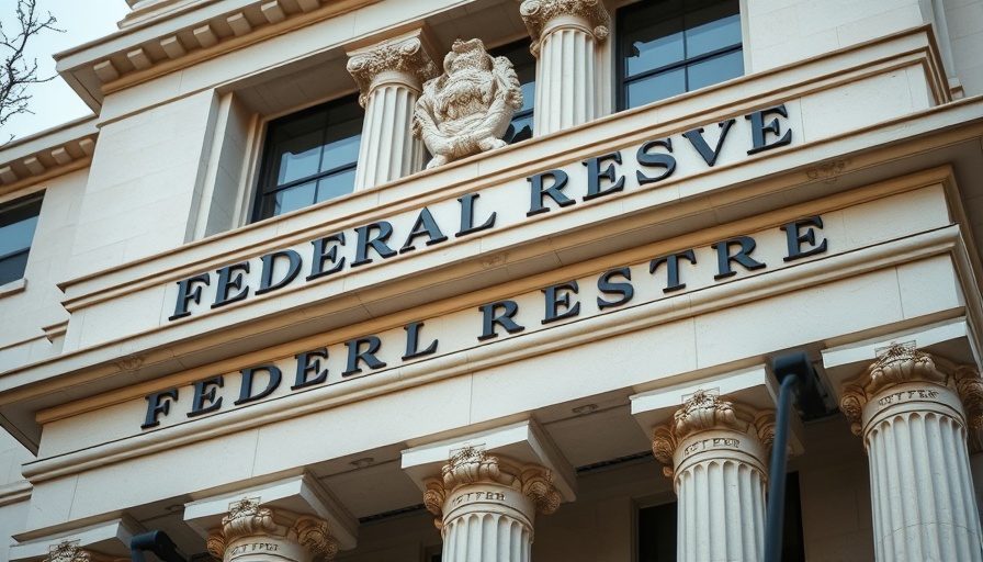 Close-up of Federal Reserve facade, symbolizing financial planning.