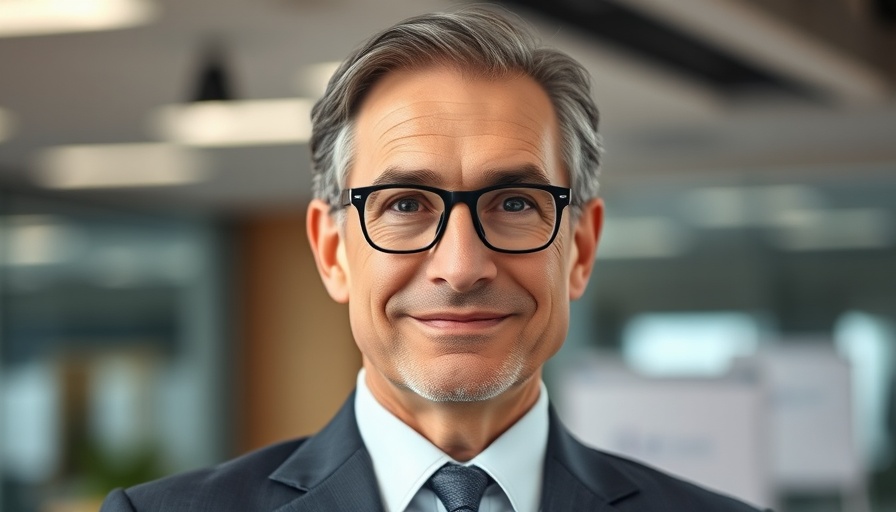 Confident mature man in suit reflecting on financial planning.
