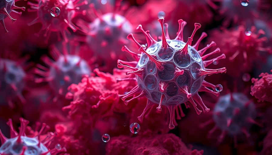 Vibrant abstract cellular structures in a dynamic scene.