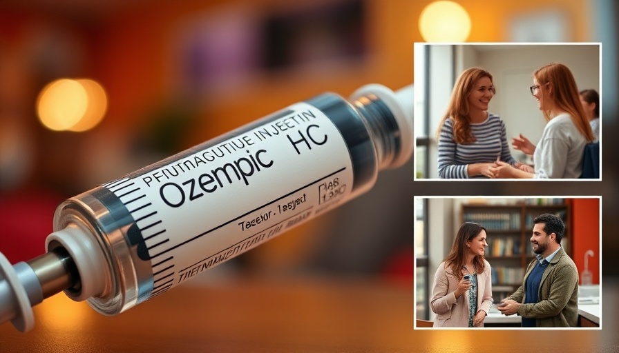 Ozempic pen and friendly weight loss discussions.