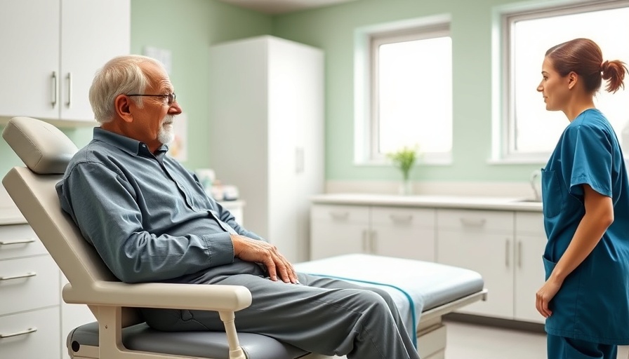 Weight loss News: elderly man consulting healthcare worker