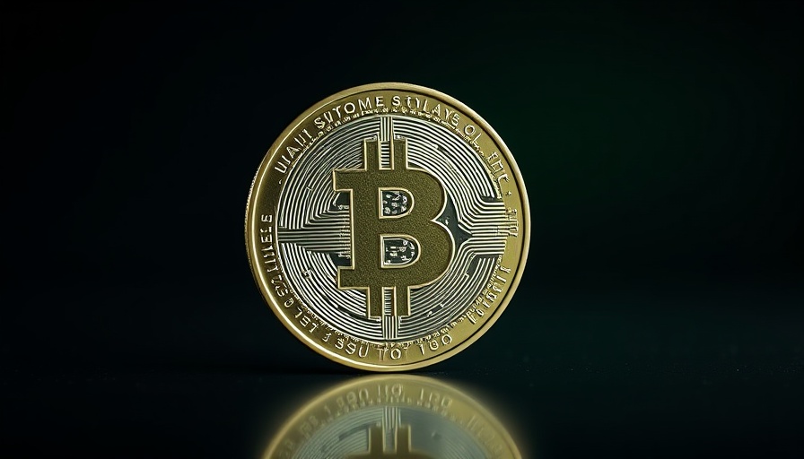 Shiny Solana coin with green gradient background.