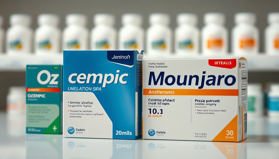 Weight loss Mounjaro India medication boxes on pharmacy counter