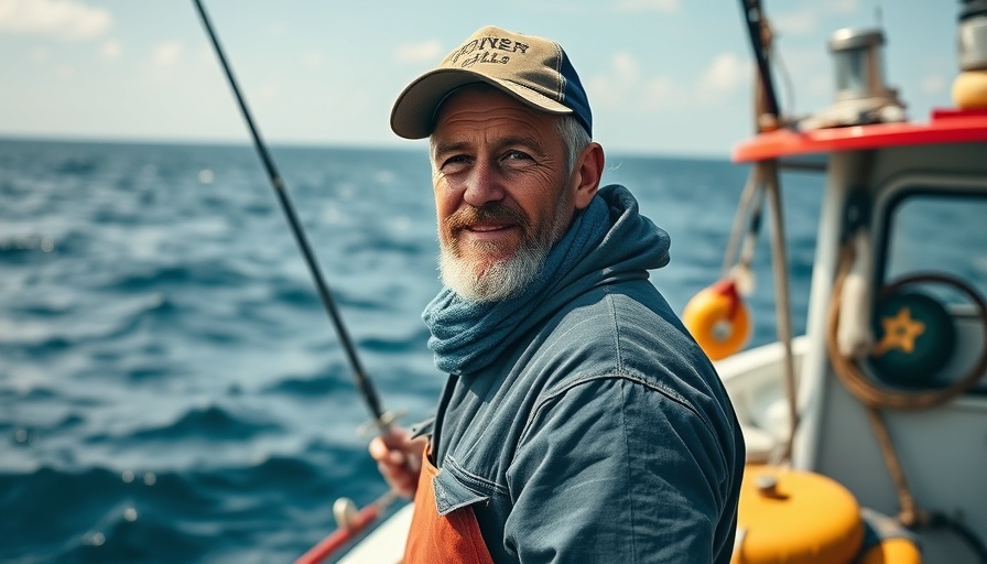 Investing in Sustainability in Louisiana Menhaden Industry: Fisherman at sea.