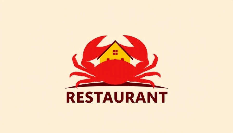 Texas Krab House logo featuring a crab inside a house.