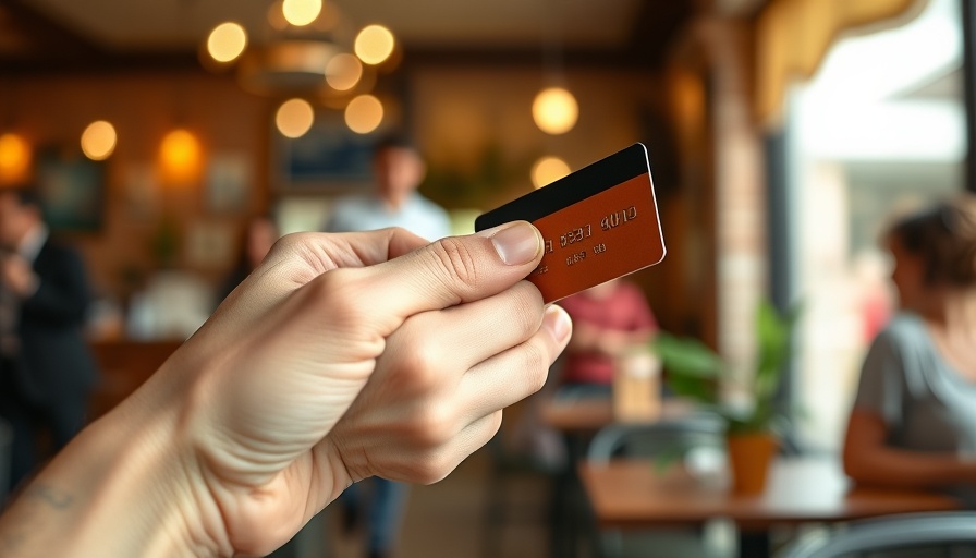 Hand holding credit card for payment, related to Dividend Investing.