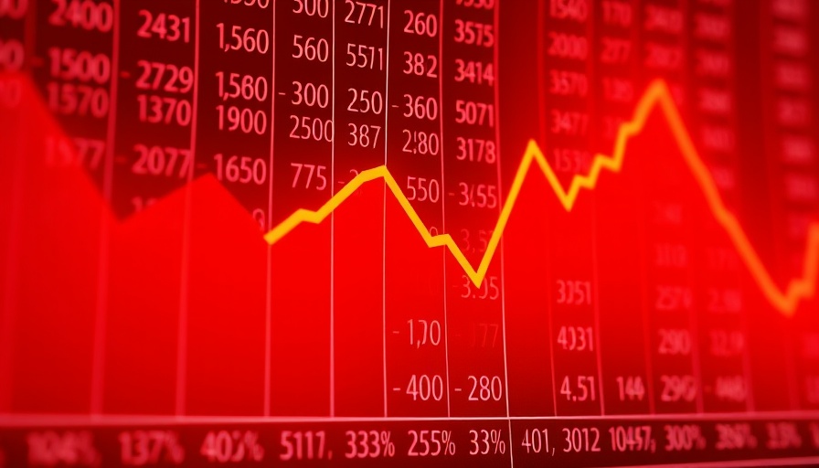Vivid red stock market graph decline highlighting investment strategies.