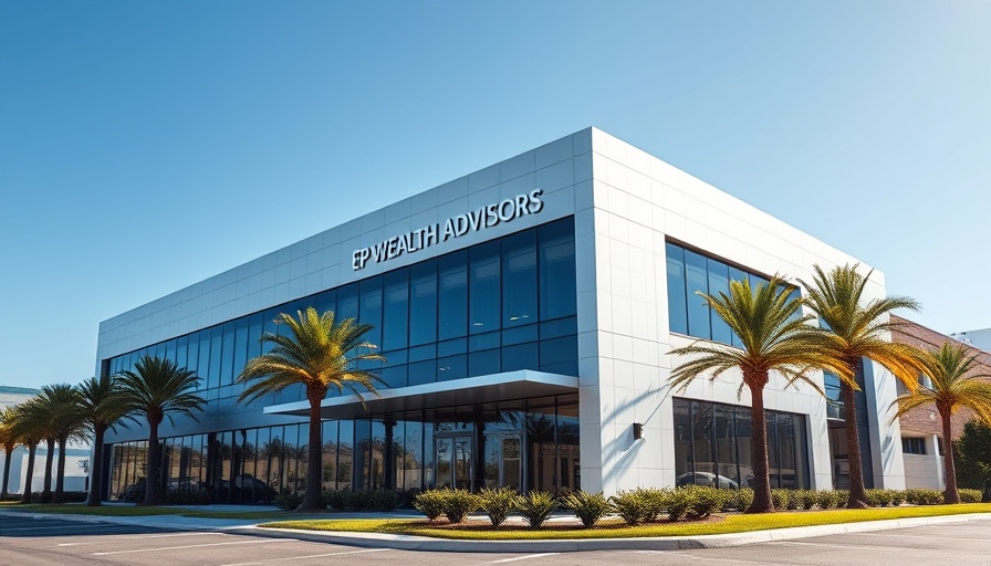 Modern office building of EP Wealth Advisors, representing financial planning excellence.