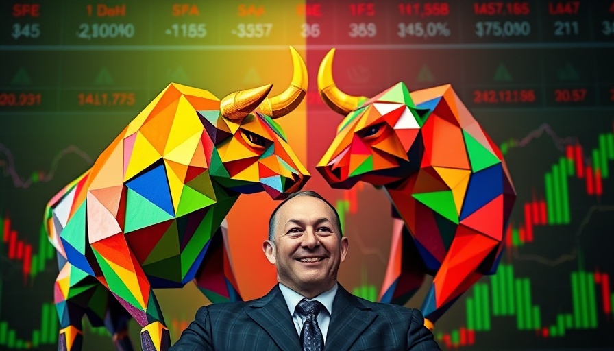 Geometric bull and bear showing market dynamics with host in front symbolizing ETF Strategies to Limit Investment Risk.