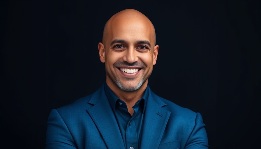 Confident man in blue suit, related to financial planning