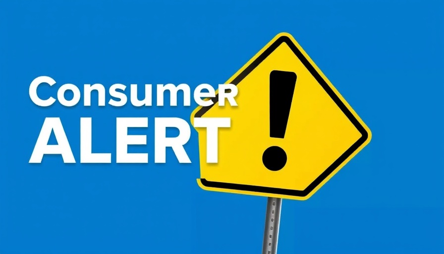 Merchant Cash Advances warning sign in blue background.