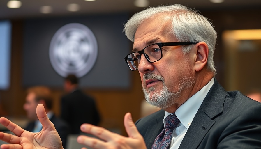 Distinguished older man discussing financial planning strategies in a conference.