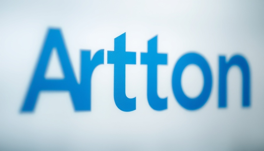 Abstract blurred image with blue text on frosted glass.