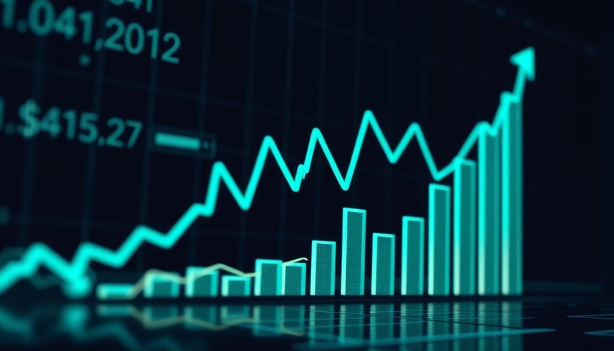 Financial Planning concept with dynamic bar and line graphs.