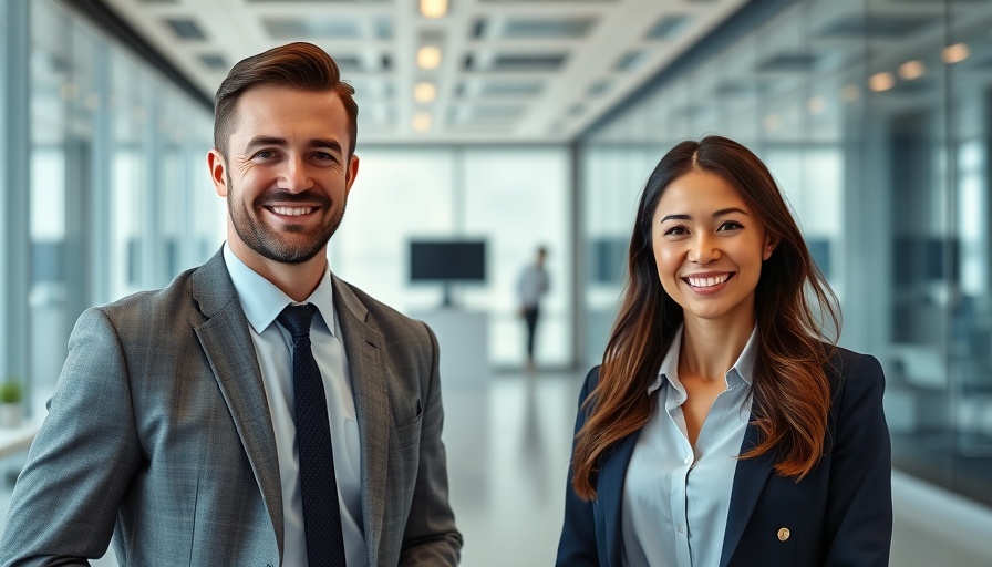 Confident financial planners in a modern office setting.