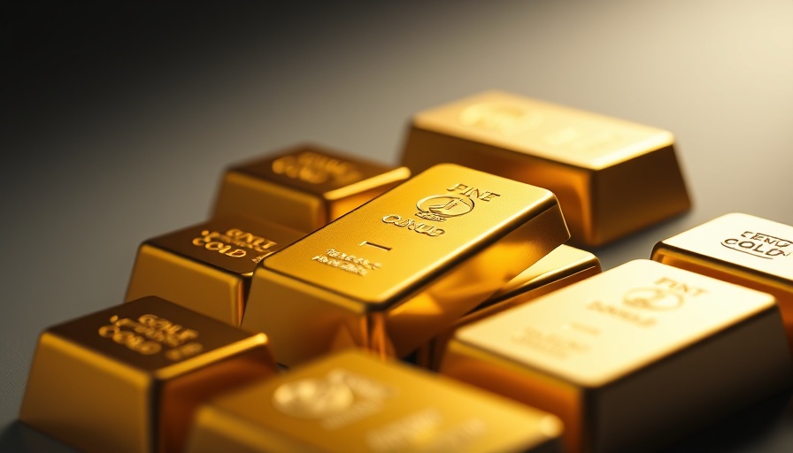 Investors Safety in Gold Market concept with multiple gold bars.