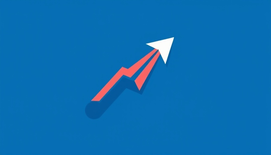 Minimalistic arrow illustration representing financial planning growth.