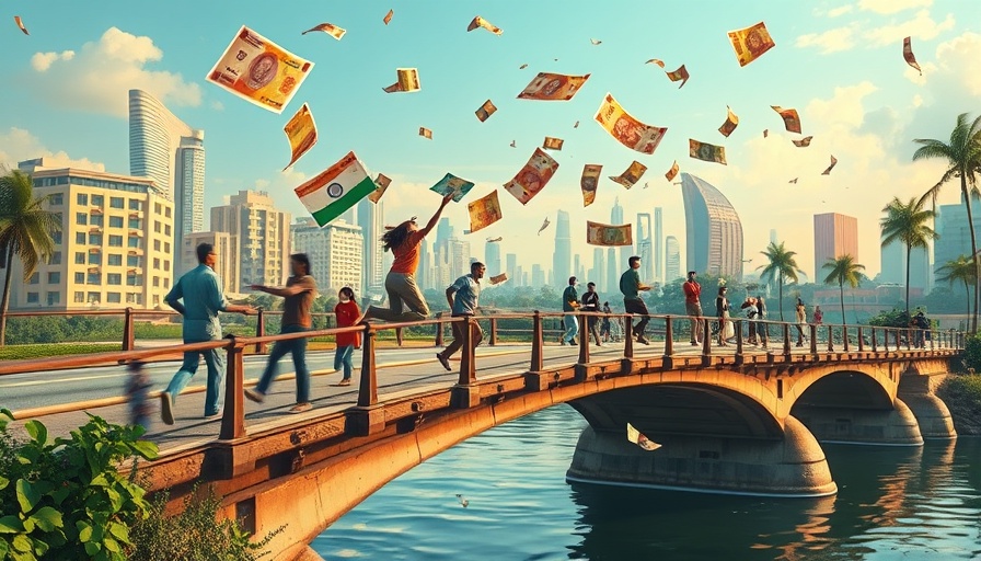 Illustration of investing 10 lakh rupees, people and currency notes.