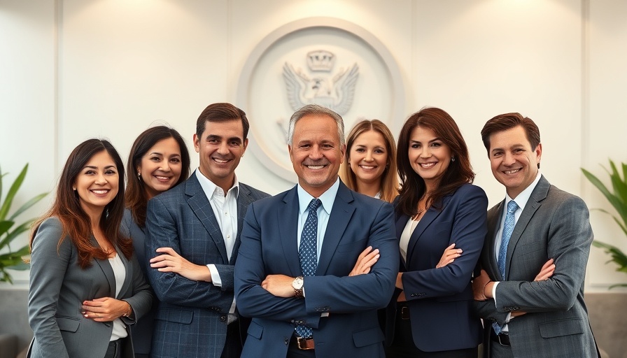 Confident business professionals for financial planning.