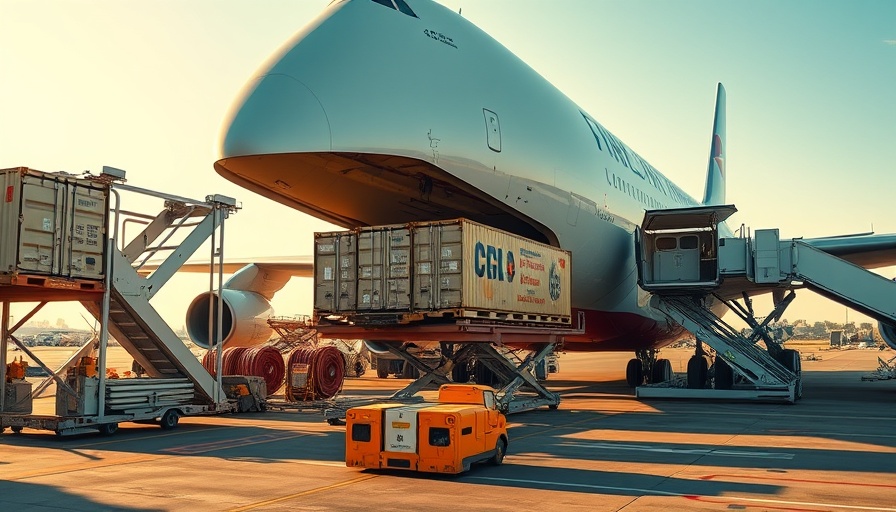 Airplane cargo loading at airport for Asian penny stocks May 2025