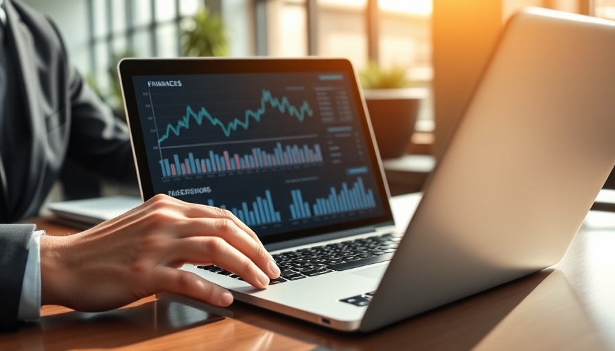 Analyzing financial data on a laptop for Intrinsic Value of Vista Group International Limited.