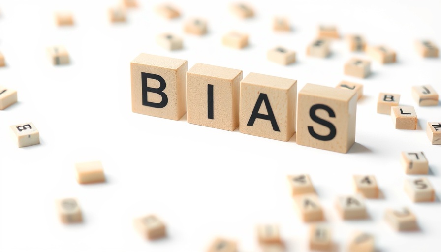 'BIAS' spelled with blocks, symbolizing behavioral biases in investing.