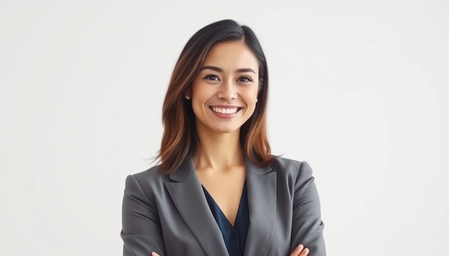 Professional woman in purple blazer, financial planning expert.