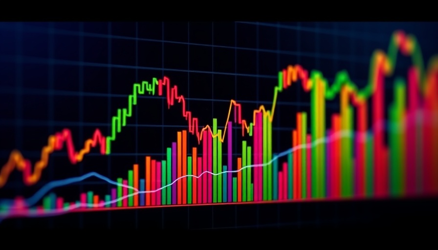 Abstract financial chart representing retail investors in private markets fundraising.