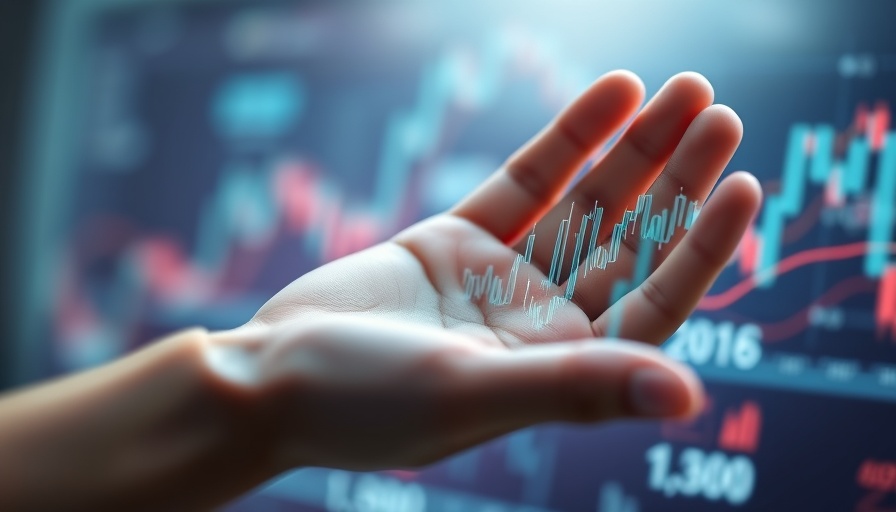 Hand and digital graphs symbolizing liquidity concerns alternatives adoption.