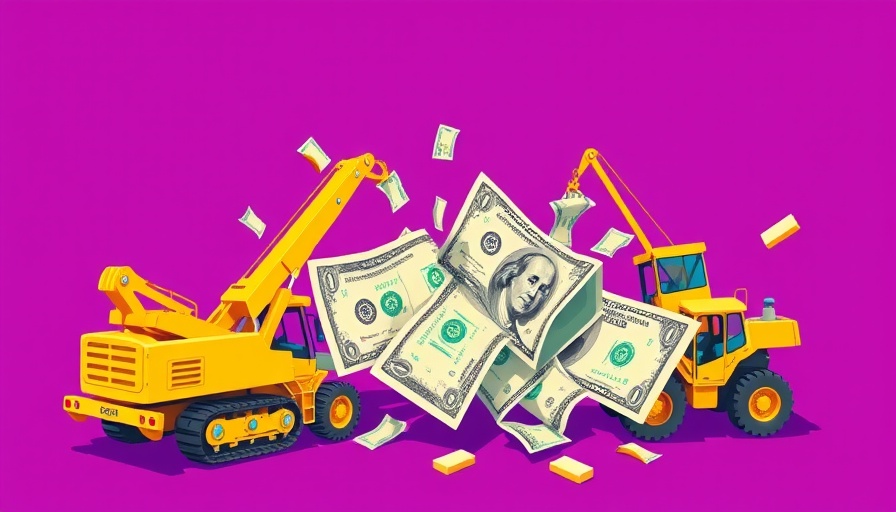 Sugar House roadwork impacts local businesses illustrated by construction tearing money.