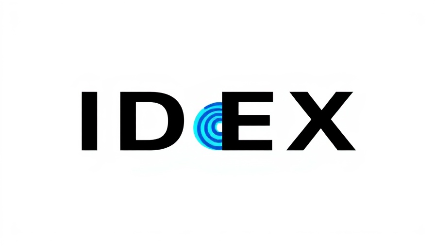 IDEX Biometrics logo with fingerprint icon.