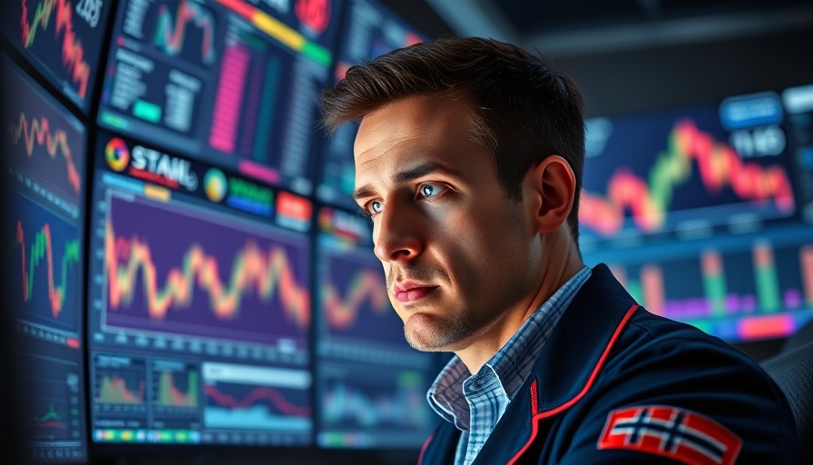 Trader analyzing stock charts for investment strategies amid market whiplash.