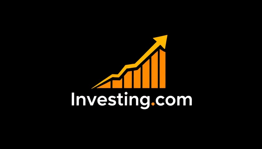 Investing.com logo with ascending graph, financial growth symbolism.