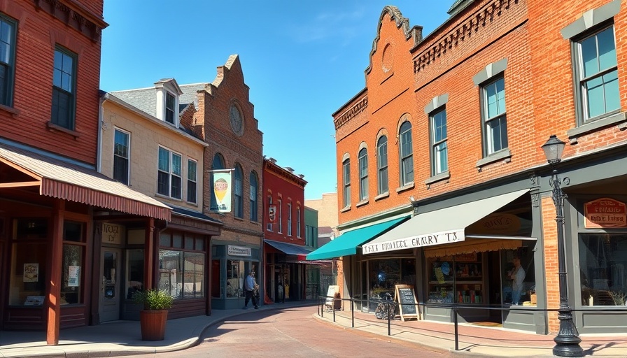 Winterville small business scavenger hunt street scene.