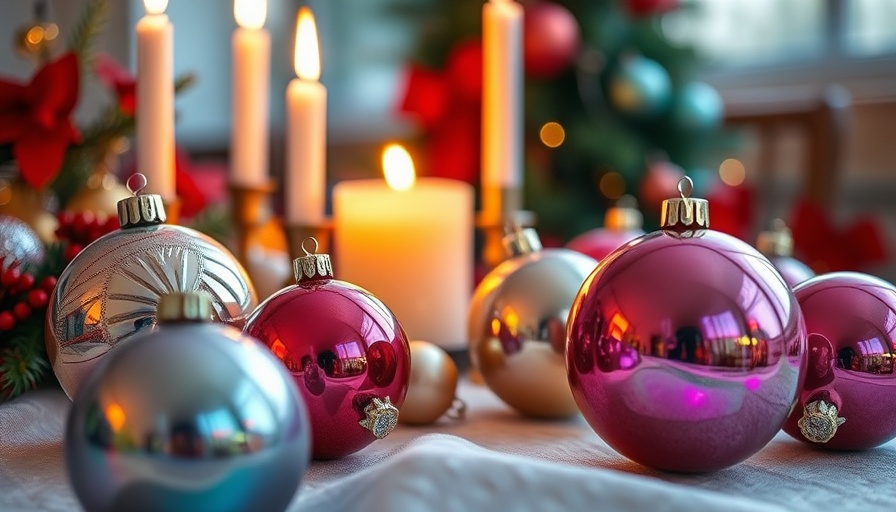 Festive iridescent ornaments for women-owned businesses Christmas in July.