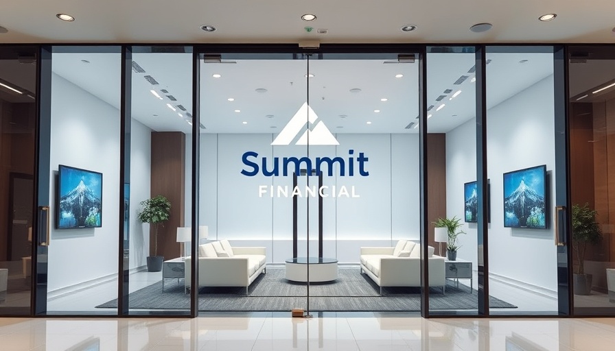 Summit Financial expansion office entrance and interior view.