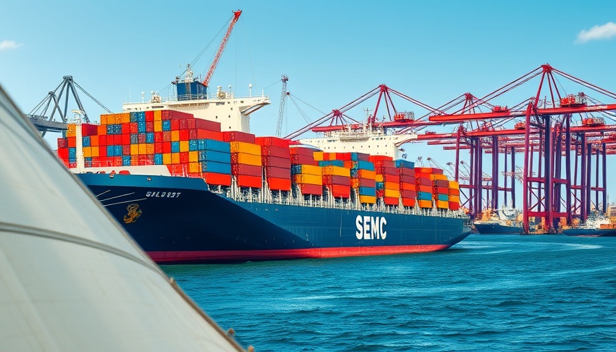 Port cargo ship showcasing Trump tariffs impact on financial strategy