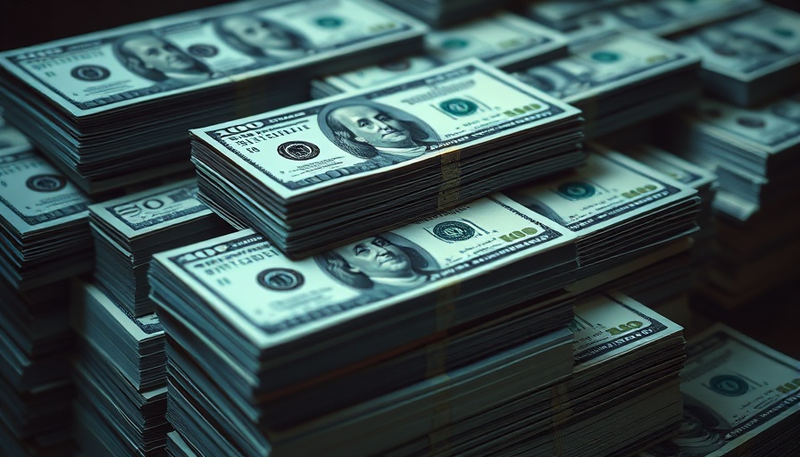 Stacks of hundred-dollar bills representing Covid relief funds for small businesses.
