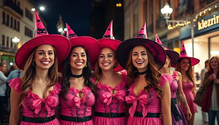 Pink Witches Night Out participants smiling at the event.