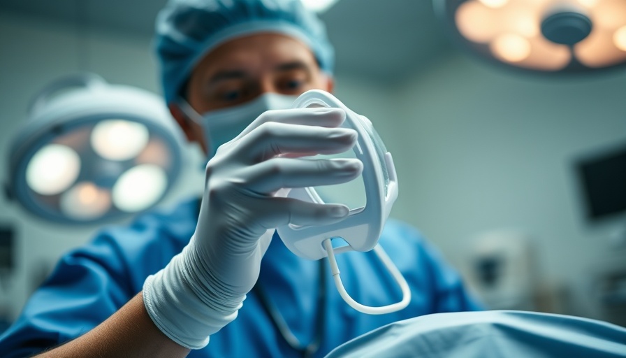 Medical professional administering anesthesia during surgery, highlighting 'Covert Strokes After Surgery' risks.