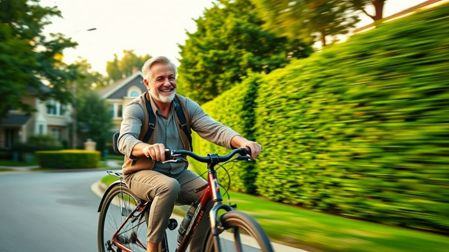 Man on a recumbent bike for best type of exercise for knee osteoarthritis.