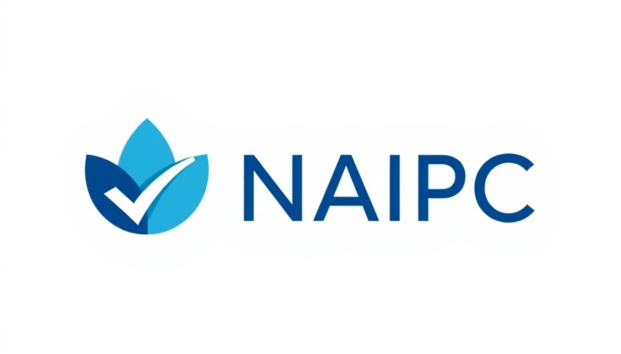 NAIPC logo in blue, stylized leaf design