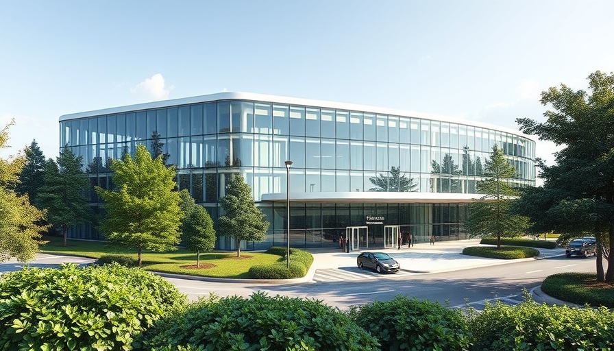 Modern cancer treatment facility in New Jersey with innovation focus.