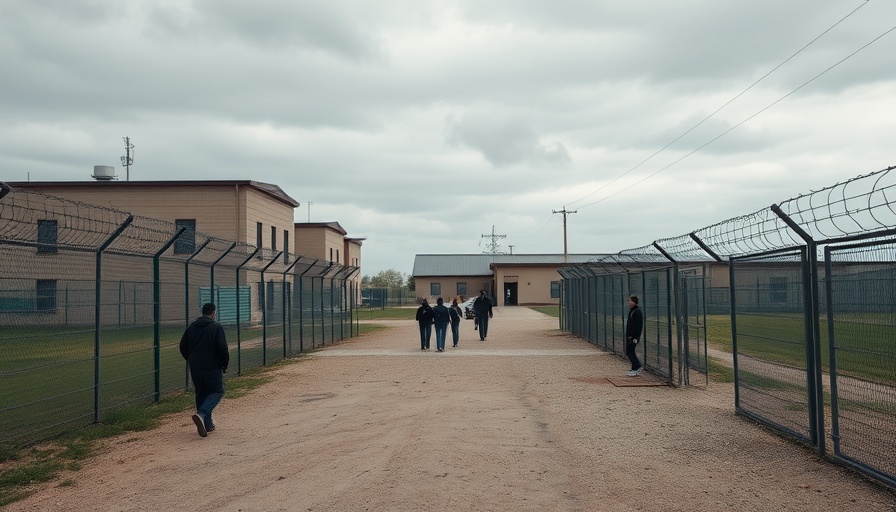 Exterior view of New Jersey immigrant detention site