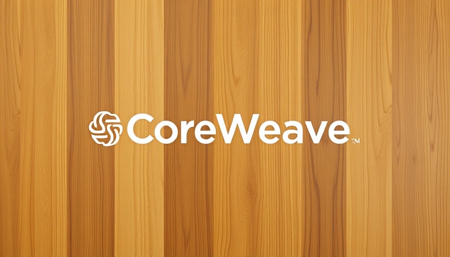 CoreWeave logo on wooden wall; CoreWeave Senior Notes Offering branding.