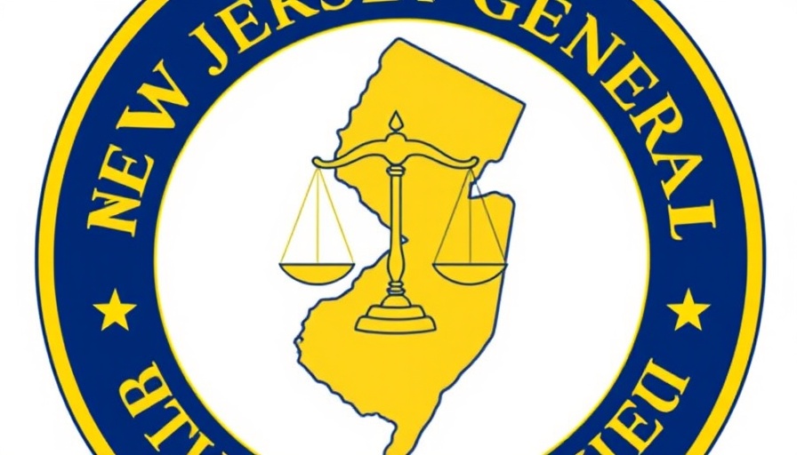 New Jersey Attorney General seal related to Medicaid funding lawsuit.