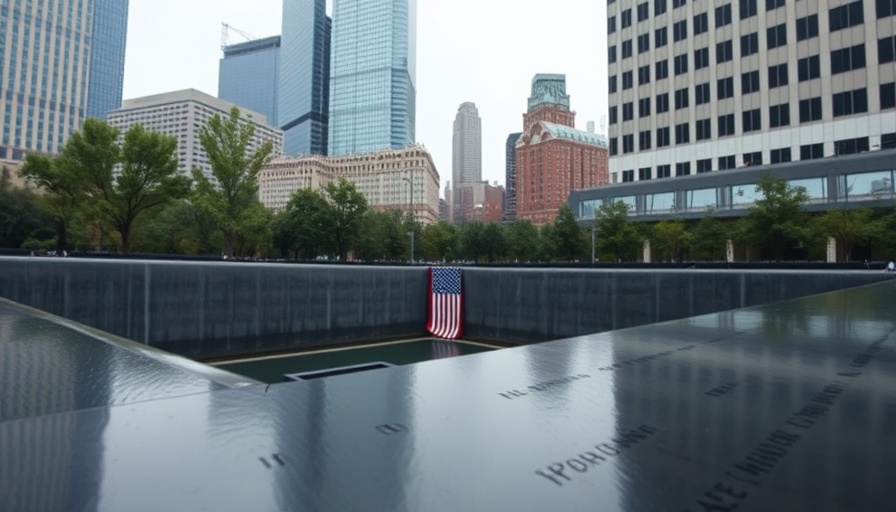Ricci Act Amendments for 9/11 Responders - 9/11 memorial with American flag.