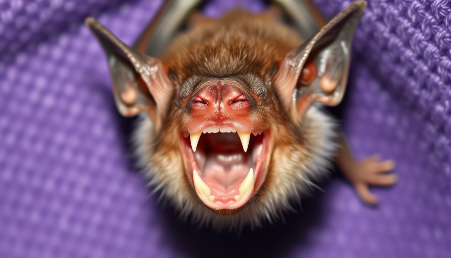 Close-up of Eastern small-footed bat discovery in New Jersey.