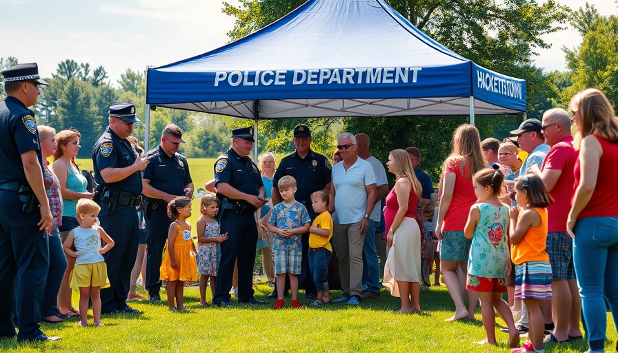 National Night Out Hackettstown community event with police and families.