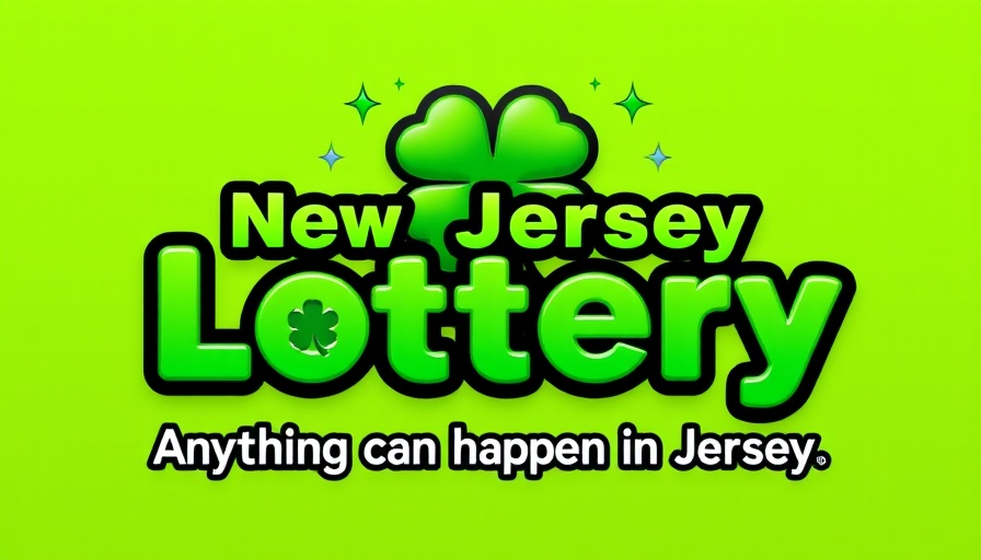 New Jersey Lottery logo showcasing clover and slogan.